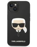 Калъф Karl Lagerfeld - Karl Head, iPhone 13/14, черен - 1t